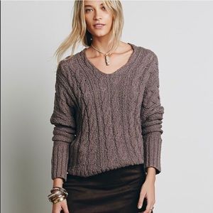 Free People Cable Sweater